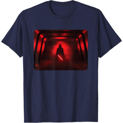 Darth Vader Red Lightsaber Shadow T-Shirt
