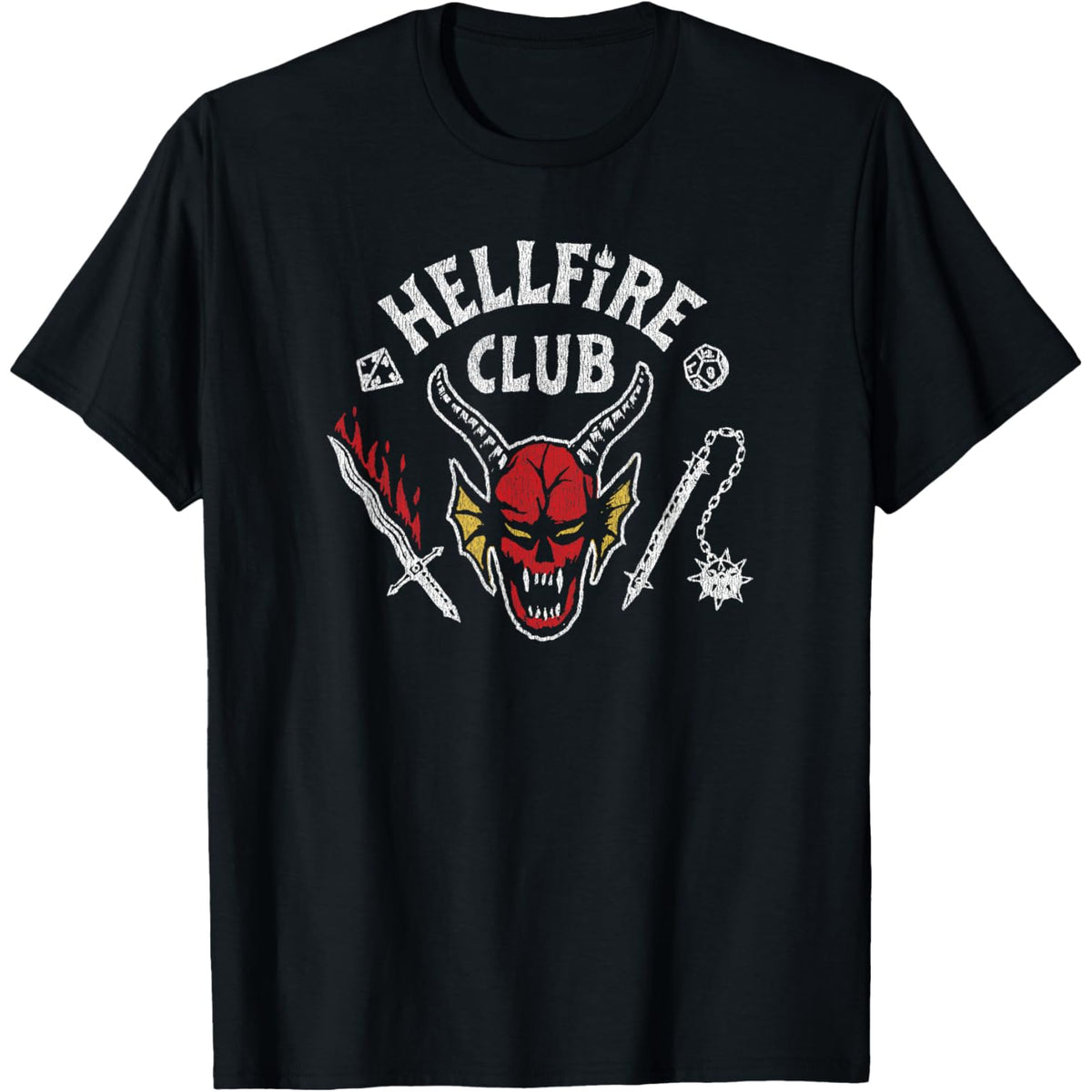 Hellfire Club Skull & Weapons T-Shirt