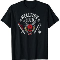Hellfire Club Skull & Weapons T-Shirt