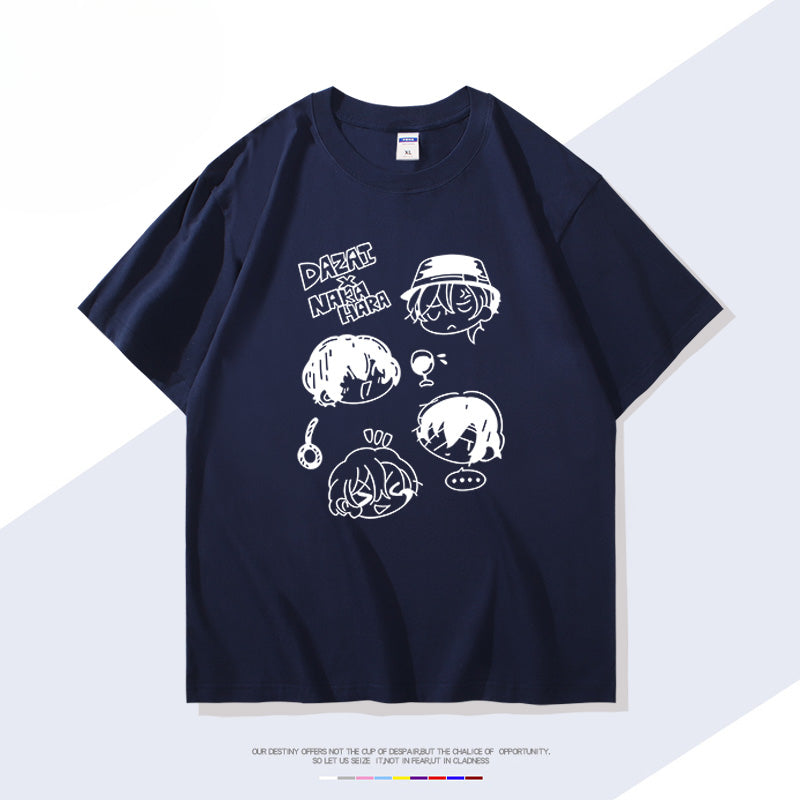 Anime Parttern Cotton Short Sleeve T-Shirt