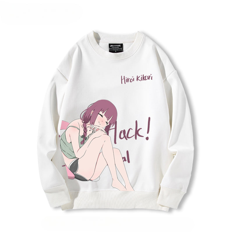 Women's Anime Crew Neck Sweatshirt