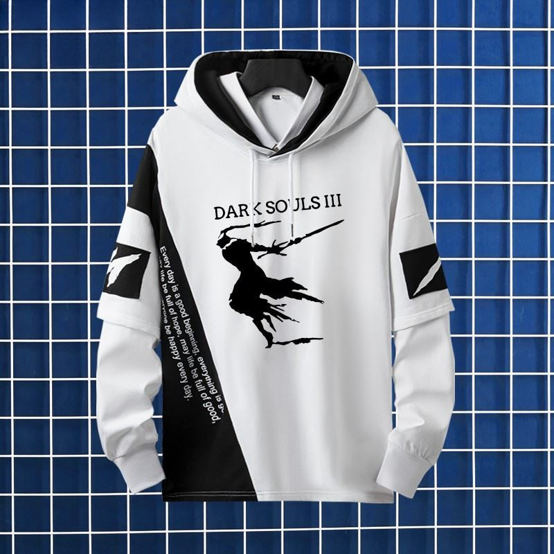 Men's Game Color Block Hooded Jacket