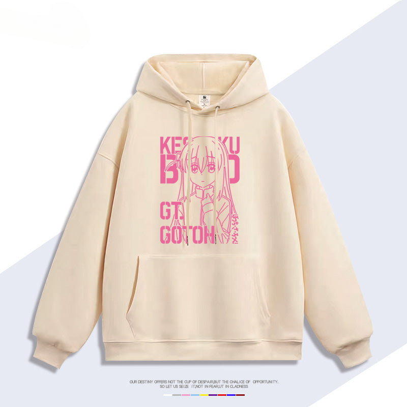 Casual Anime Yamada Print Hoodie