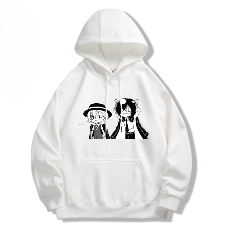 Unisex Dazai Anime Printed Pullover Hoodie