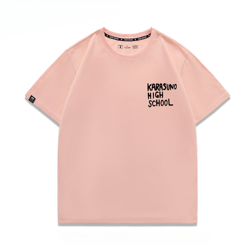 Karasuno High Letter Short-sleeved T-shirt