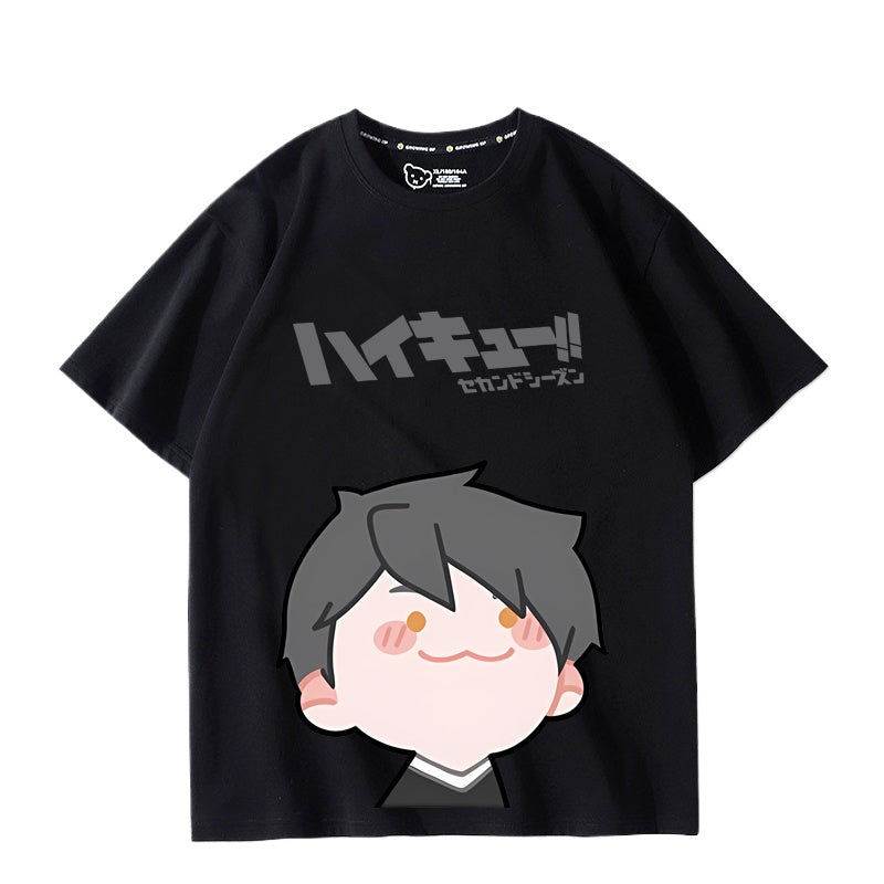 Cute Anime Graphic Short Sleeve T-Shirt