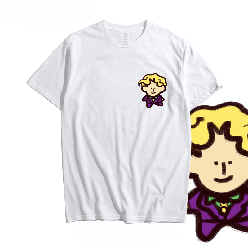 Unisex JOJO Cartoon Graphic Short-sleeved T-shirt