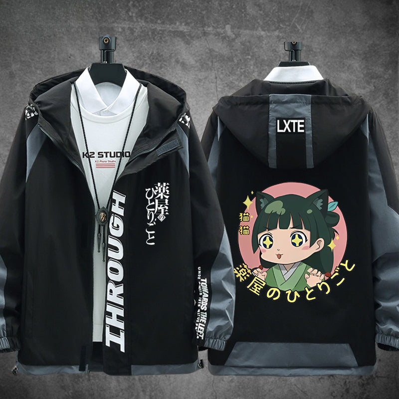 Cool Anime Print Cos Zipper Hooded Jacket