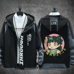 Cool Anime Print Cos Zipper Hooded Jacket