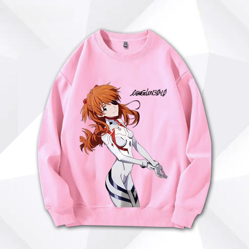 EVA Graphic Print Crew Neck Sweatshirt