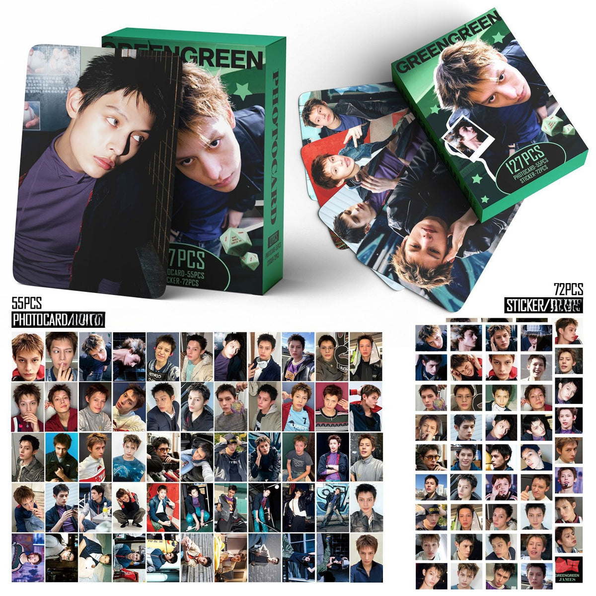 JAMES GREENGREEN Photocard Stickers