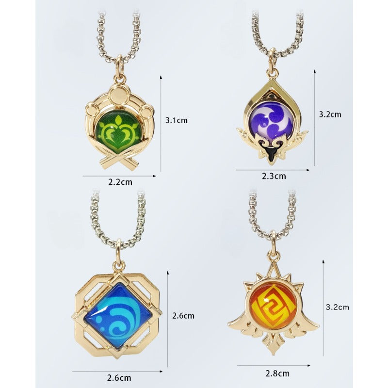 Chic Double sided Vision Elements Cos Necklace