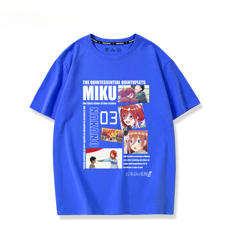 Men's and Women's Anime Short-sleeved T-shirt