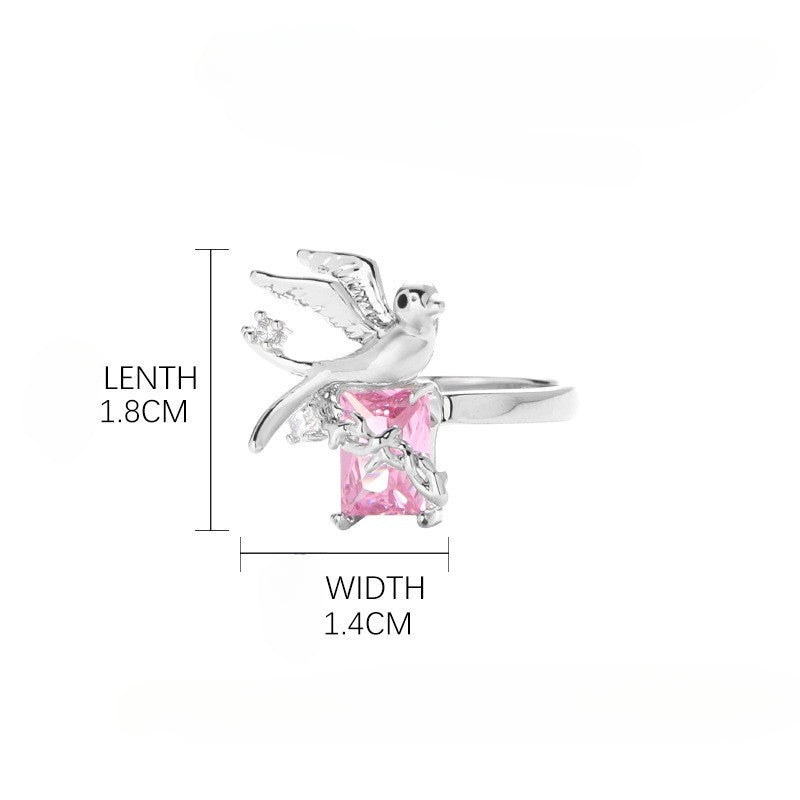 Retro Zircon Game Cos Ring