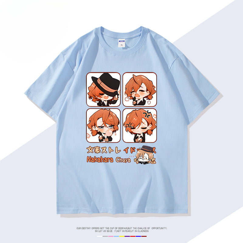 Trendy Anime Pattern Short-sleeved T-shirt