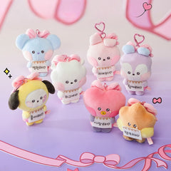 BANGTAN RIBBONED U Plush Keychain Pendant