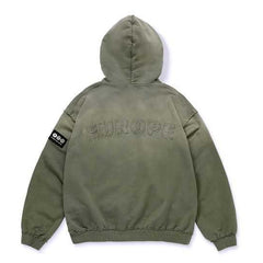BANGTAN Arirang Tour Green Zip-Up Embroidery Hoodie