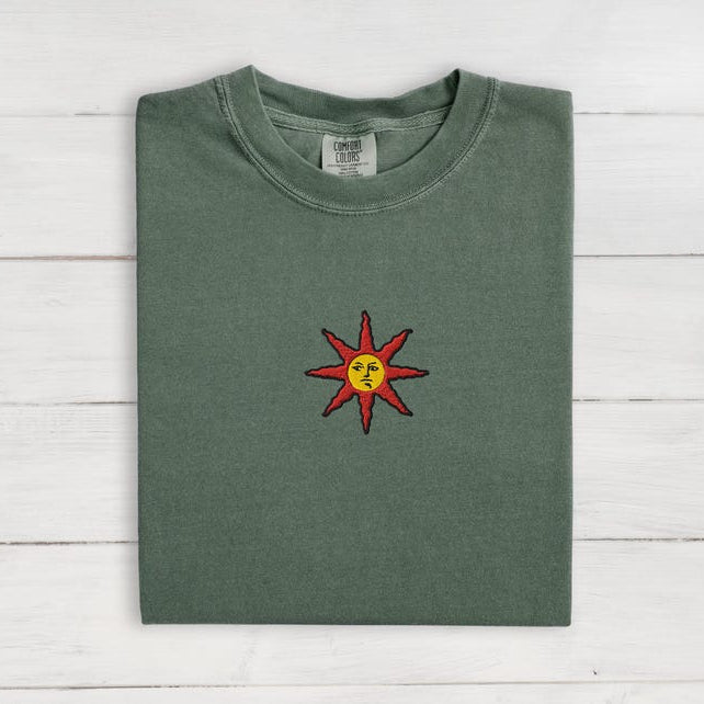 Embroidered Praise The Sun T-Shirt