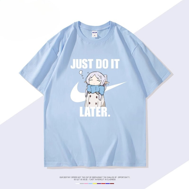 Cute Women's Anime Cotton Short-sleeved T-shirt