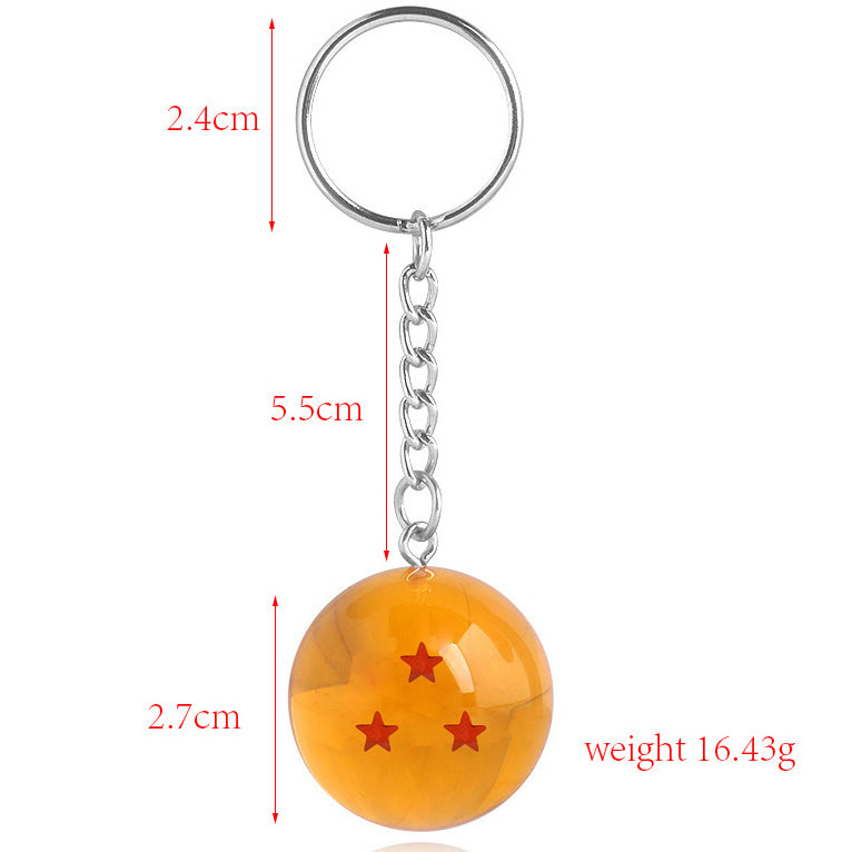 Trendy Anime Crystal Ball Keychain Pendant