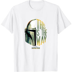 The Mandalorian This Is The Way Helmet Logo Stack T-Shirt