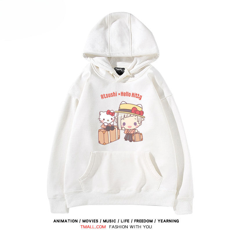 Men's and Women's Anime Printed Loose Hoodie