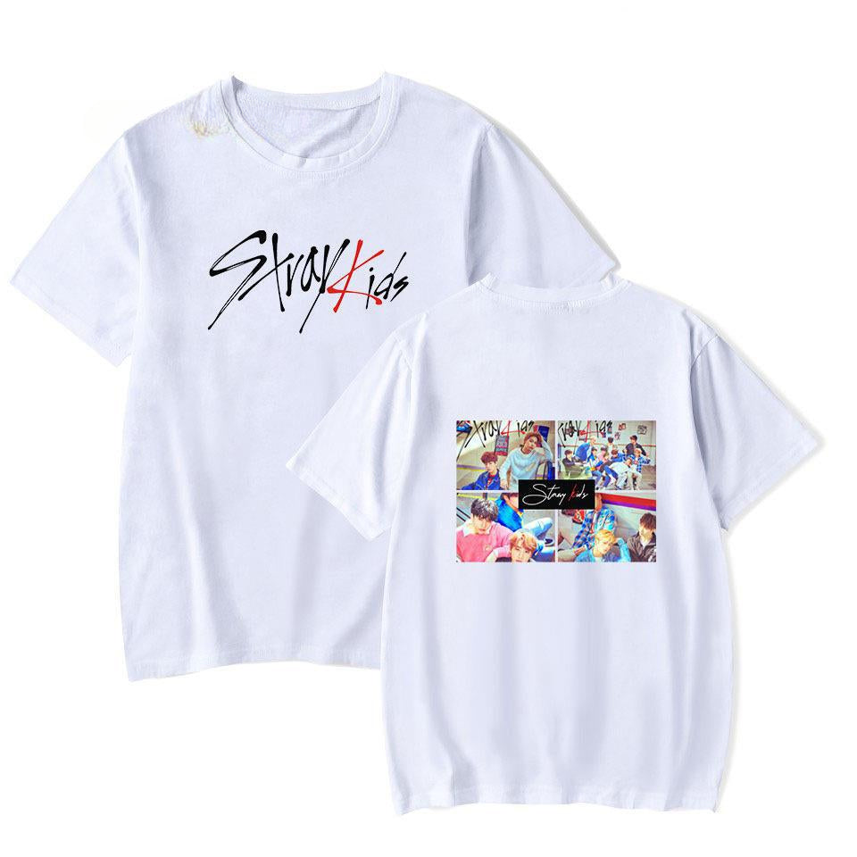 Women's KPOP Cartoon Printed Short Sleeve T-Shirt