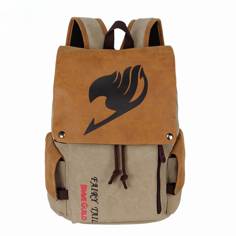 Versatile Anime Canvas Backpack