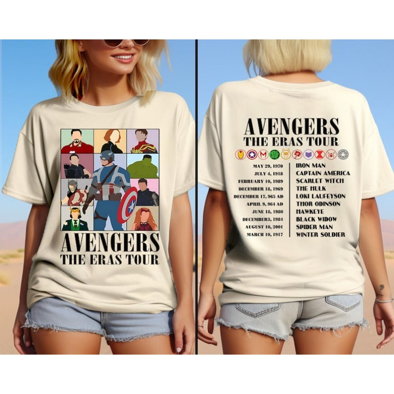 Avengers The Eras Tour SuperHeroes T-shirt