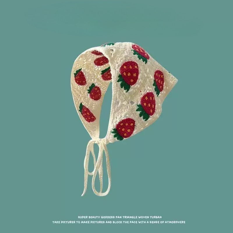 Jaehyun Strawberry Bandana Headscarf