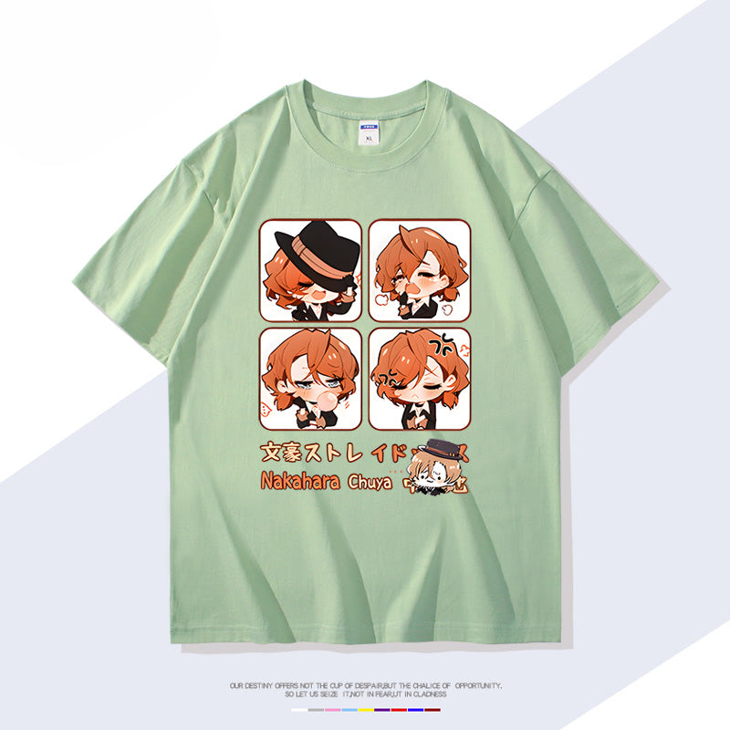 Trendy Anime Pattern Short-sleeved T-shirt
