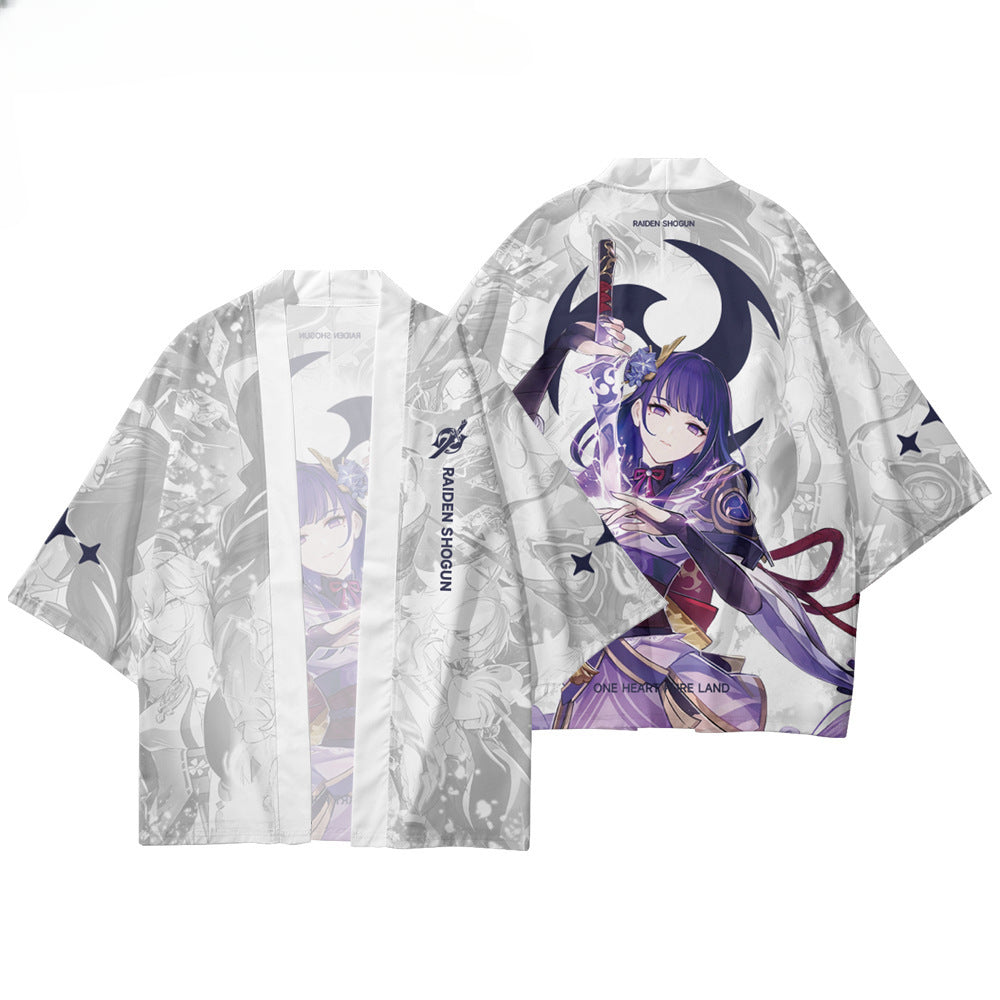 Unisex Game 3d Print Cosplay Kimono Cloak