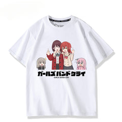 Casual Girls Anime Short Sleeve T-Shirt