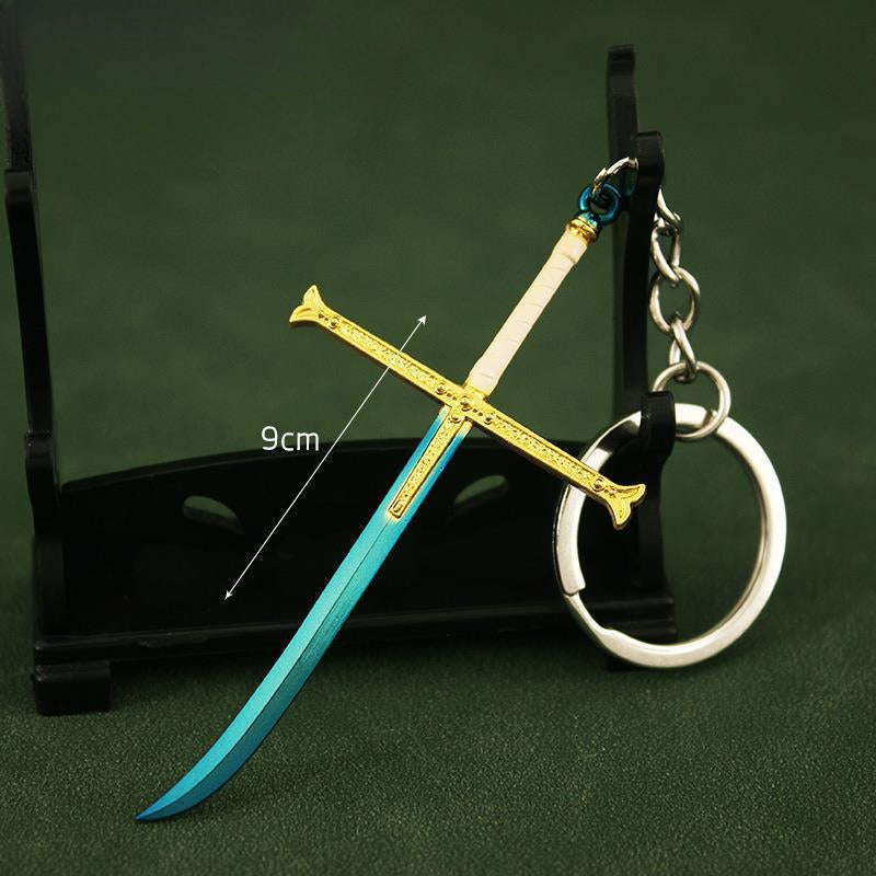 Cool Samurai Sword Cosplay Keychain Pendant