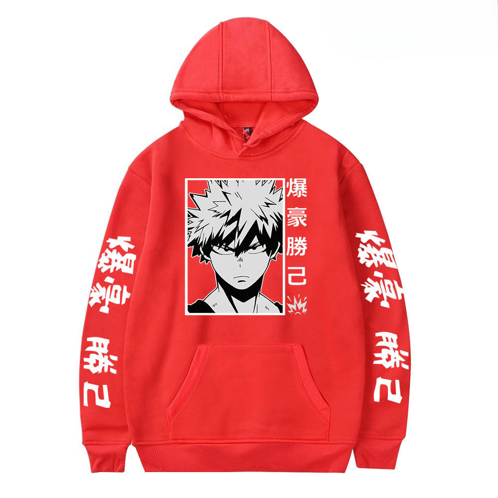 Unisex Anime Graphic Printed Loose Hoodie