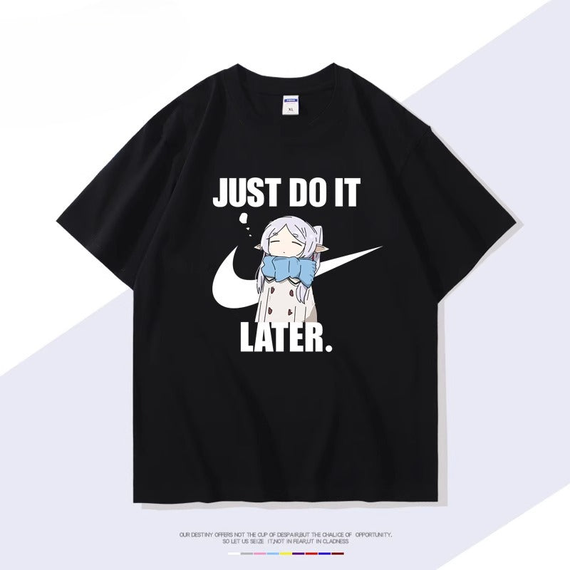 Cute Women's Anime Cotton Short-sleeved T-shirt