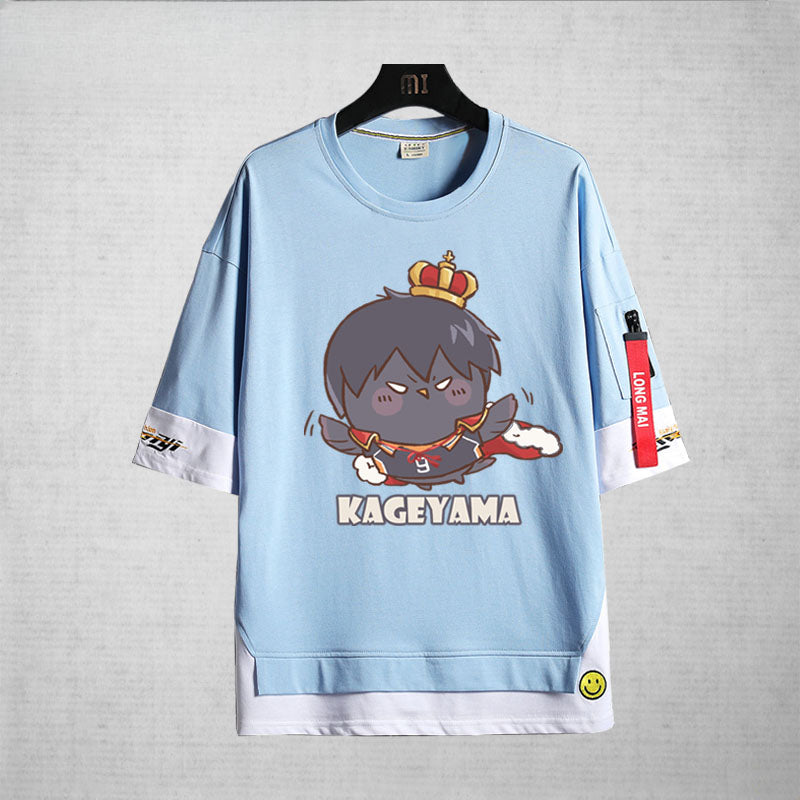 Unisex Cute Anime Printed Short-sleeved T-shirt