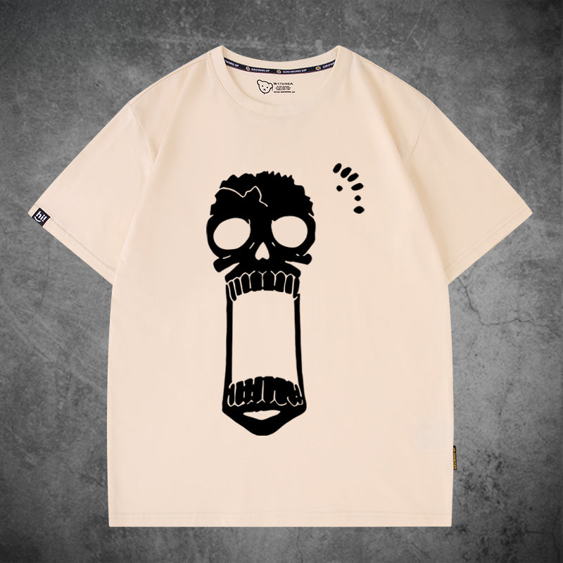 Unisex Anime Logo Cotton Short Sleeve T-Shirt