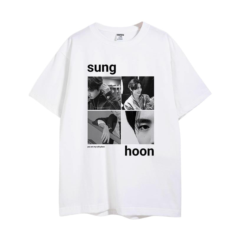 SUNGHOON Collage Print Short-sleeved T-shirt