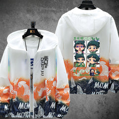 Girl's Anime Sunscreen Zipper Jacket