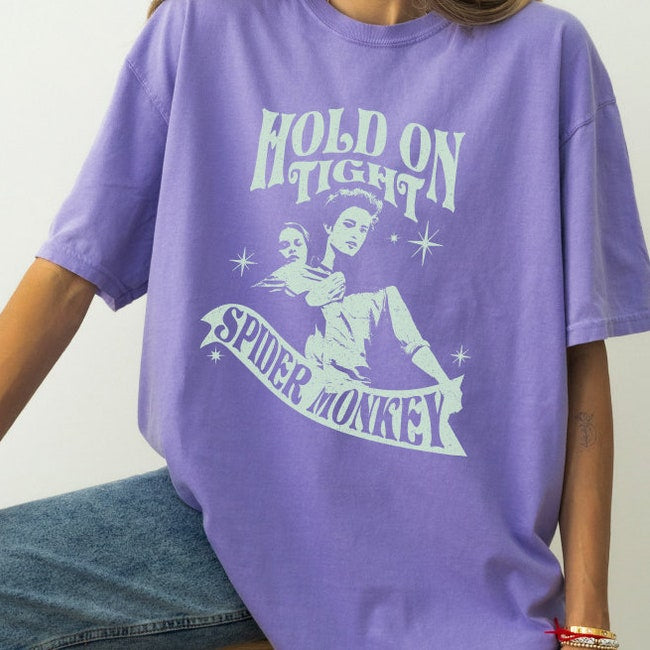 Hold On Spider Monkey Tee