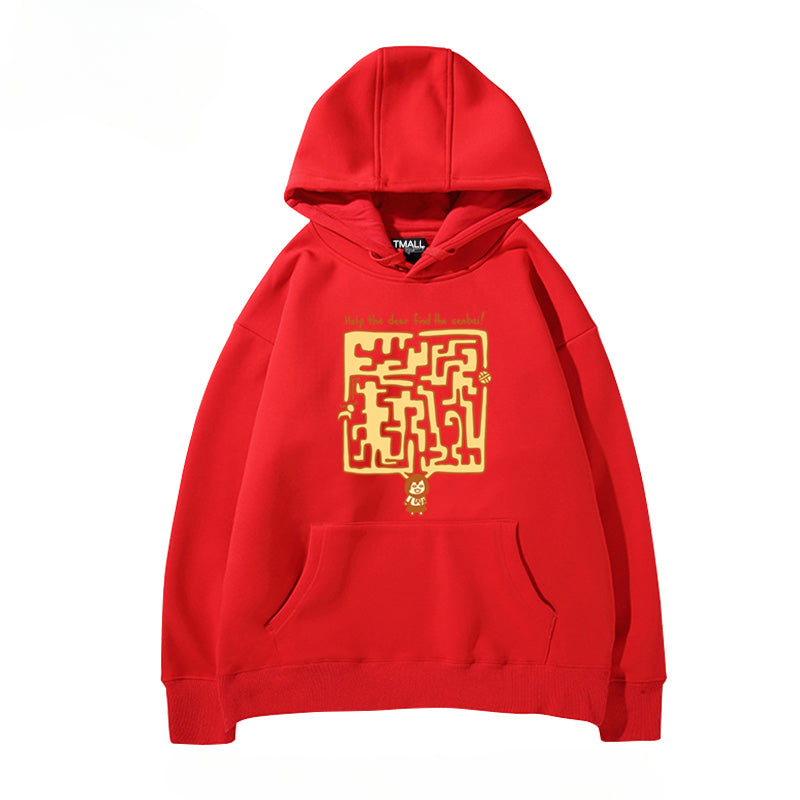 Women's Anime Graphic Pullover Hoodie