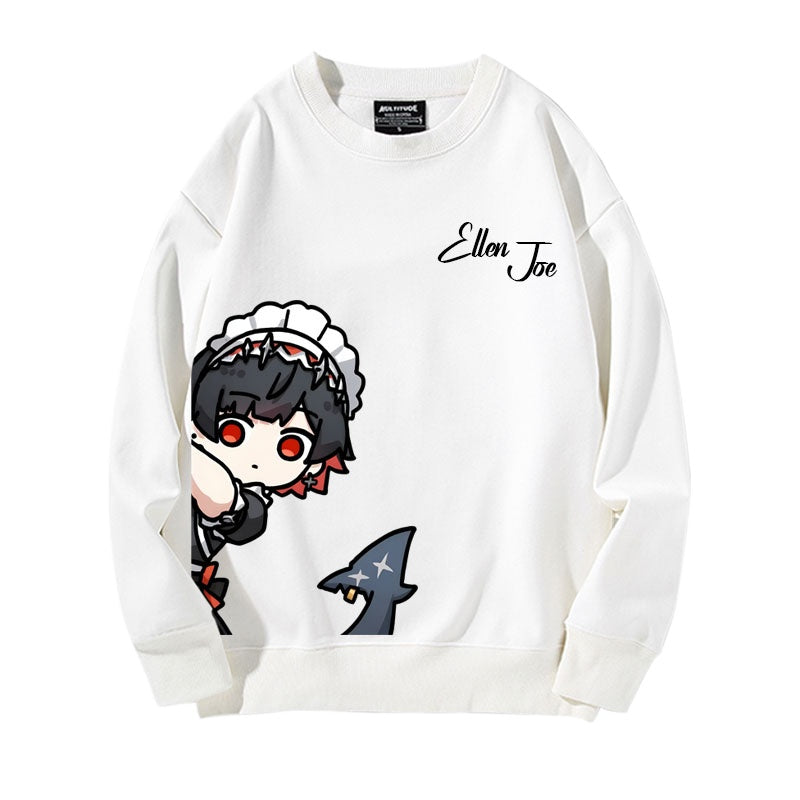Unisex Game Print Crew Neck Sweatshirt