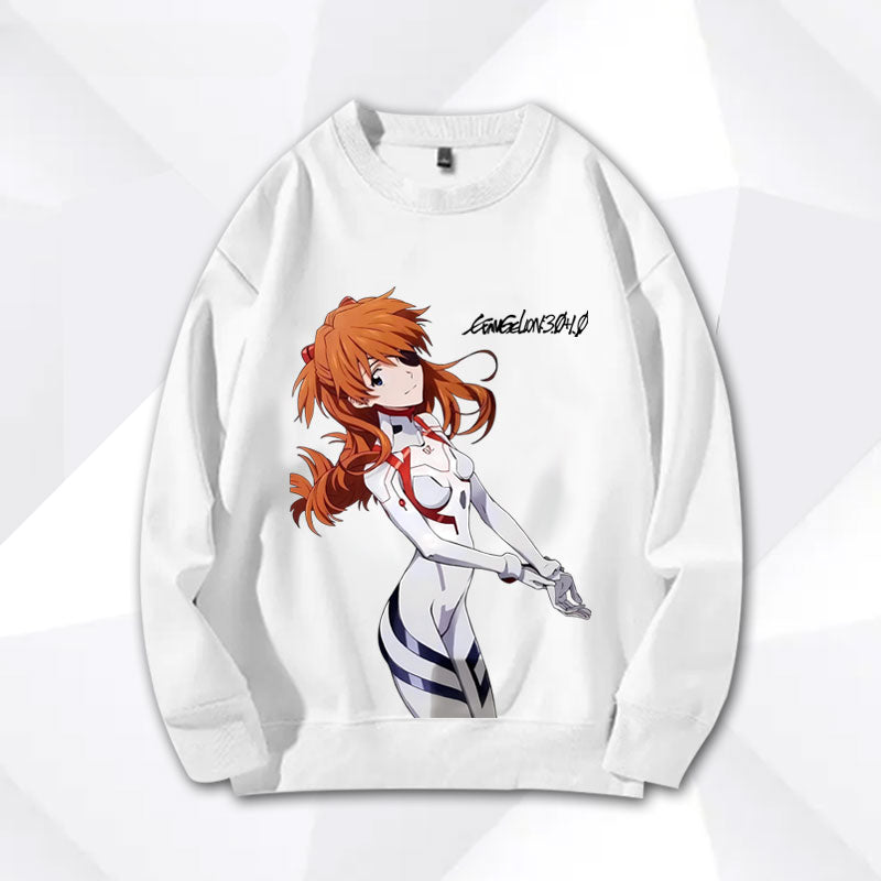 EVA Graphic Print Crew Neck Sweatshirt