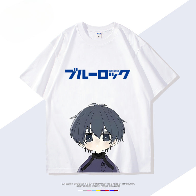 Anime Figure Print Short-sleeved T-shirt