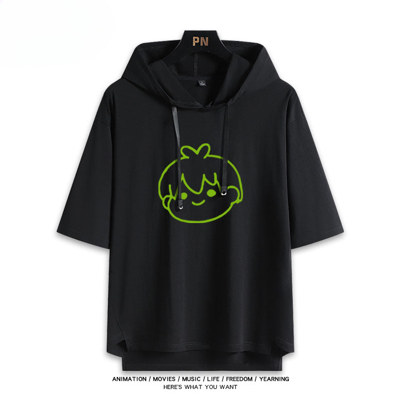Men's and Women's Anime Nagi Hooded T-shirt