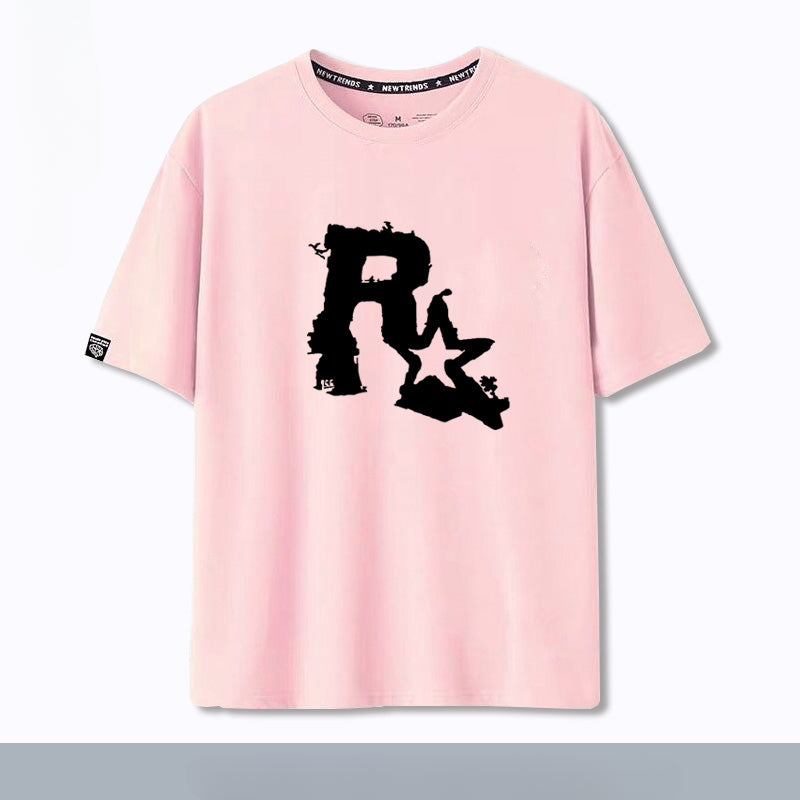 Unisex Game R Star Cotton Short Sleeve T-Shirt