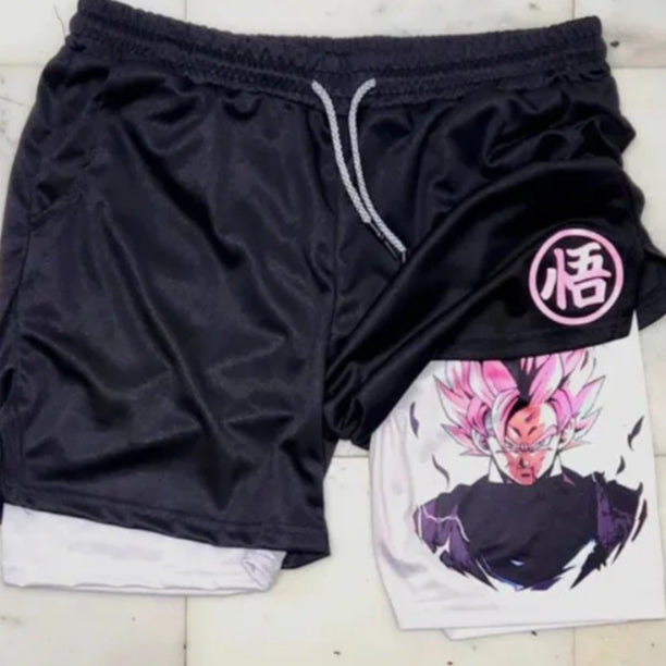 Men's Anime Fitness Training Sports Shorts