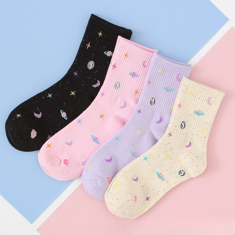 Cosmic Cotton Socks