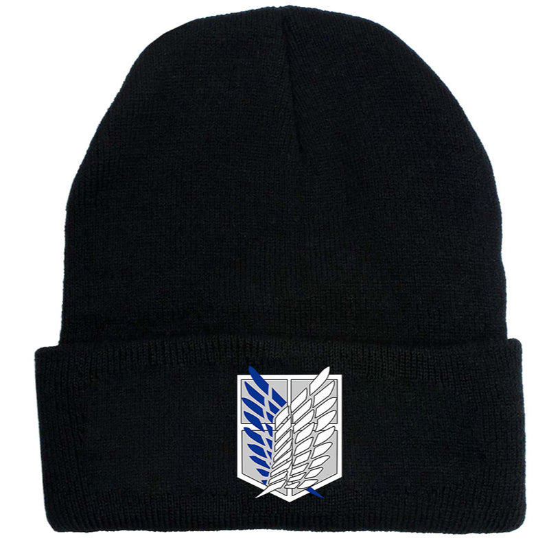 Versatile Anime Print Elastic Knitted Hat
